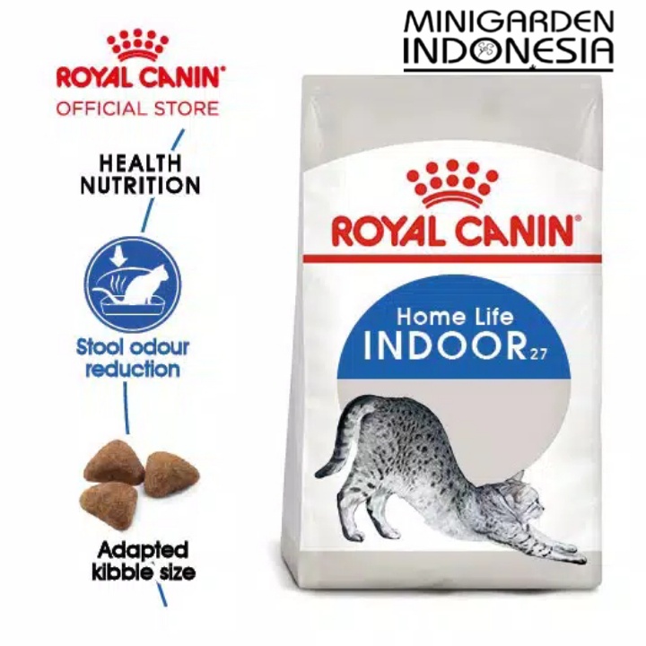 ROYAL CANIN INDOOR27 2KG dryfood catfood makanan kucing home life indoor 27 2 kg royalcanin