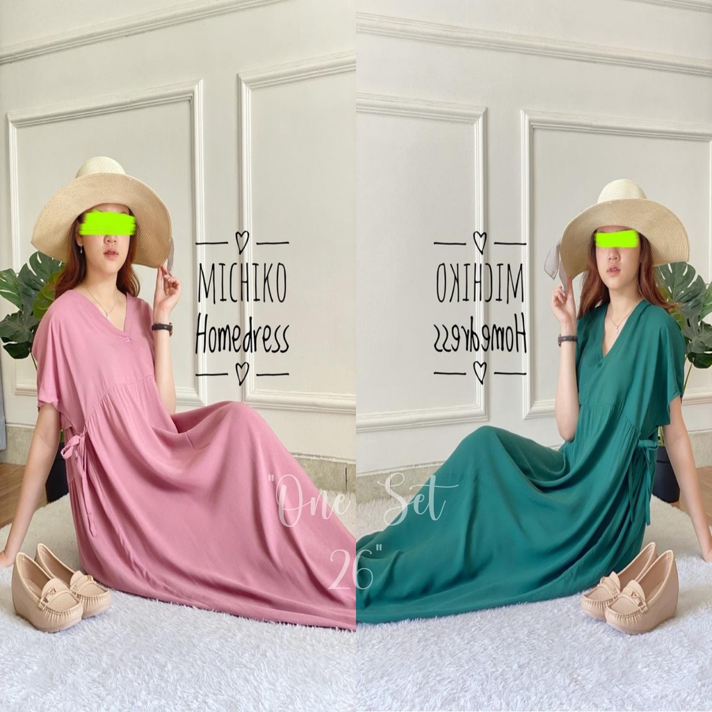 LongDress Kimono Busui Michiko home Dress Daster kimono Polos Viral