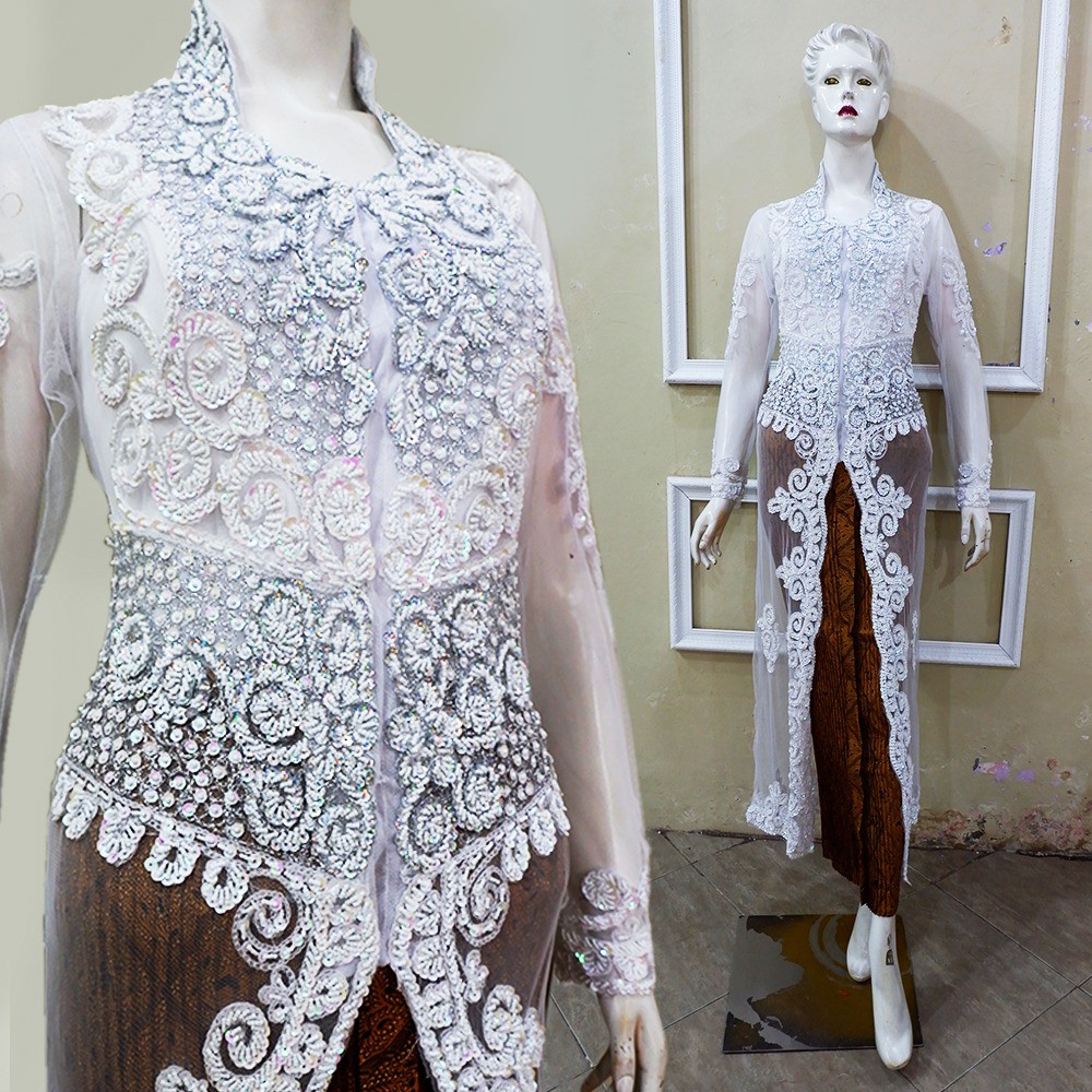 Baju Akad Nikah Kebaya Pengantin Putih