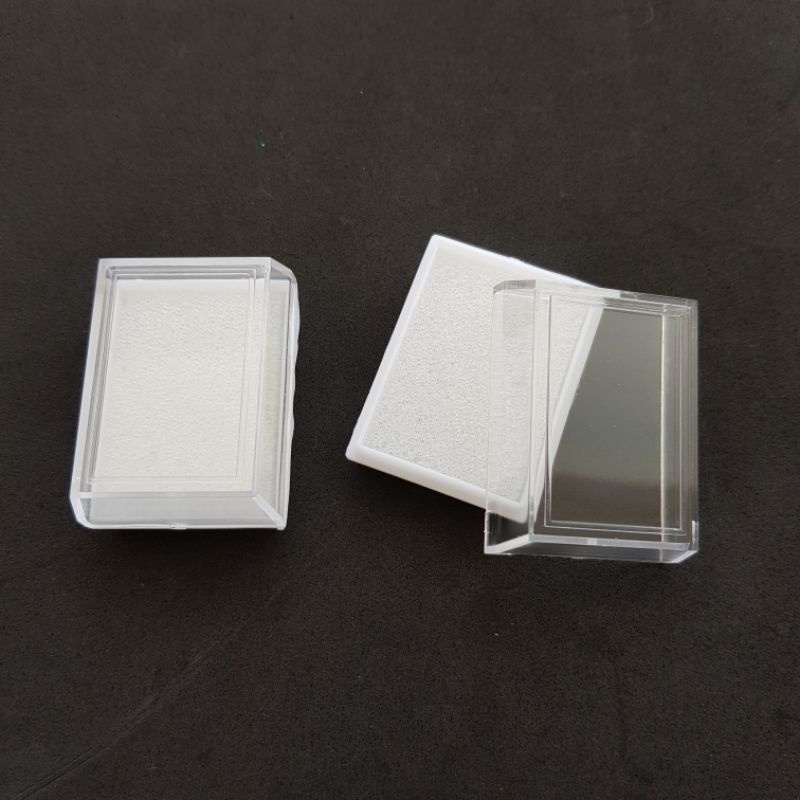 

isi 12pcs - Kotak acrylic / kotak souvenir liontin batu 4.5x3.3cm