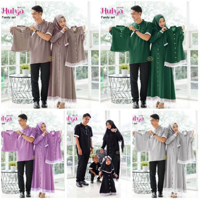 Baju set anak ayah bunda family full mostcrepe