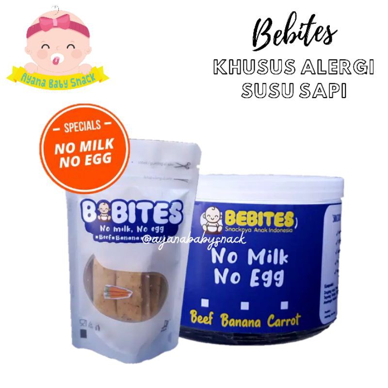 BEBITES COOKIES NO MILK EGG UNTUK ALERGI SUSU SAPI SNACK MPASI CEMILAN BAYI & ANAK 6 BULAN 8 BULAN