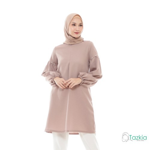 NOYA TUNIK COKLAT - ATASAN MUSLIMAH WANITA