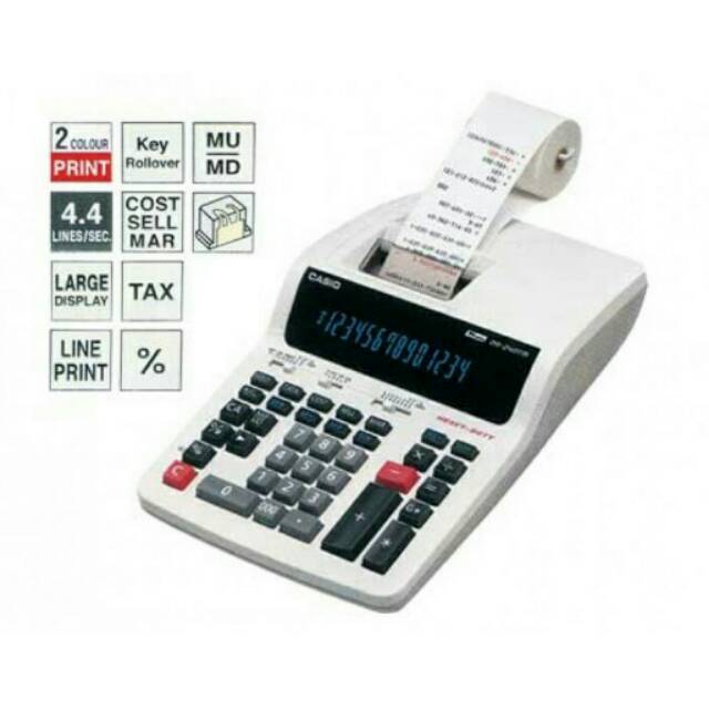 

CALCULATOR/KALKULATOR PRINTING 14 DIGIT~CASIO DR 240TM#GARANSI RESMI