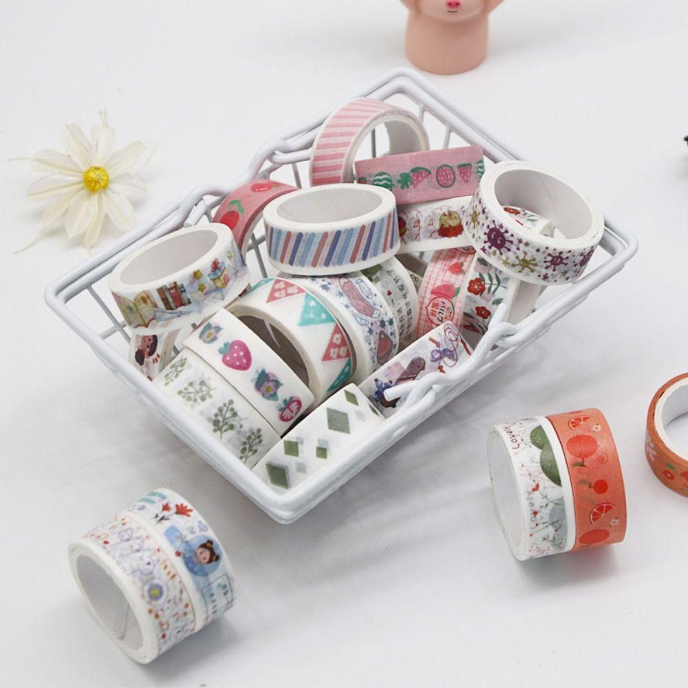 Nanas 60Rolls /Set Washi Tape Baru Sastra Scrapbooking Kecil Segar Kreatif Alat Tulis INS DIY Bahan