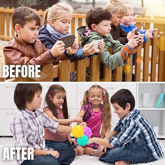 Mainan Bola Fidget Pop it 3d Untuk Interaksi Orang Tua Dan Anak-4