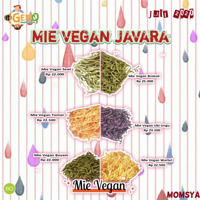 

Mie vegan javara 22rb-143rb beli 1 kardus lebih hemat isi 6 pcs