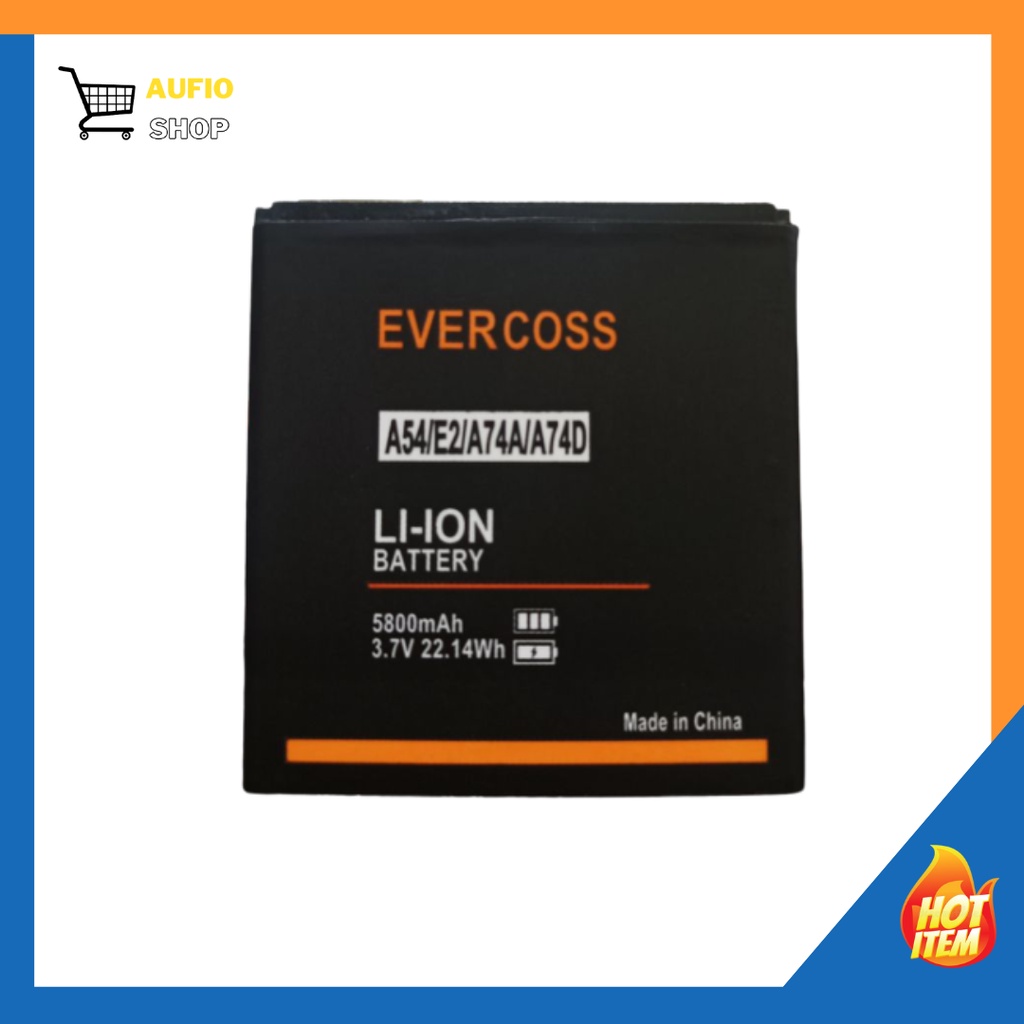 BATERAI EVERCOSS A54 / E2 / A74A / A74D 5800mAh LI-ION BATTERY