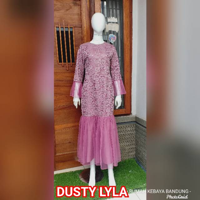 FATIMAH DUYUNG DRESS SIZE S - XXL GAMIS PESTA GAMIS TILE DRESS BRUKAT DRESS PESTA/DRESS DUYUNG RUMAH KEBAYA BANDUNG RUMAH SONGKET BANDUNG