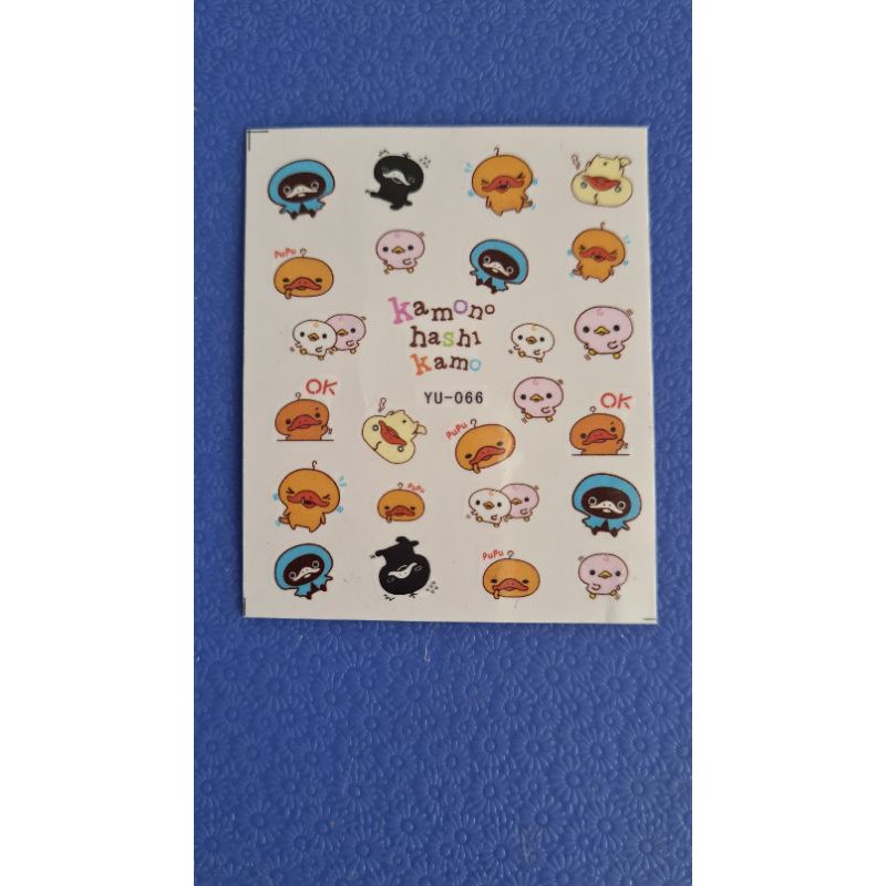 Water Decal Nail Art Stiker Emoji