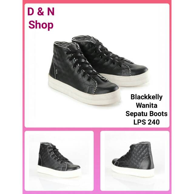 Sepatu Boots Wanita Blackkelly Berkualitas Asli Cibaduyut Bandung LPS 240