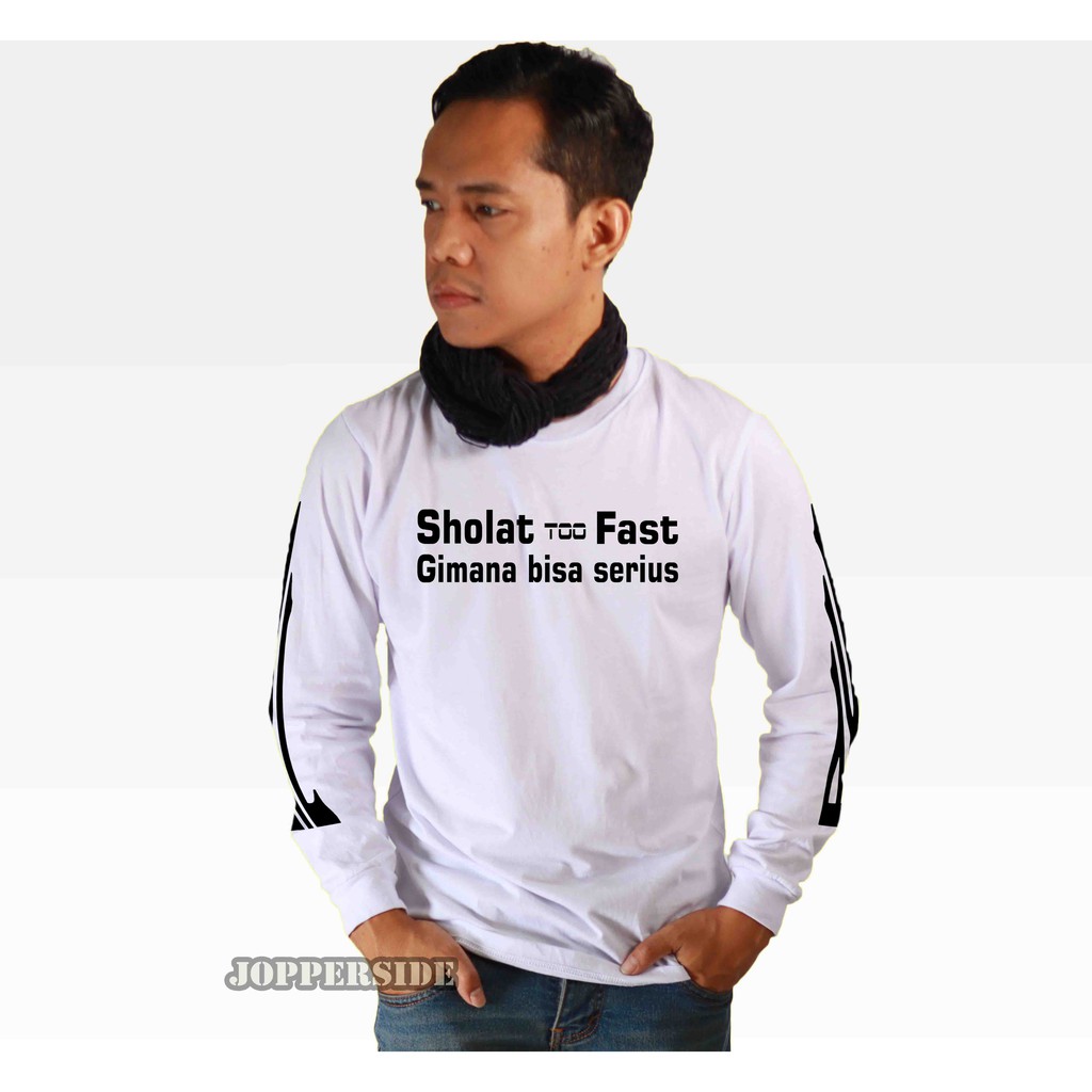 JOPPERSIDE T SHIRT KAOS DISTRO DAKWAH MUSLIM LONG SLEEVE LENGAN PANJANG PRIA ORIGINAL TL8