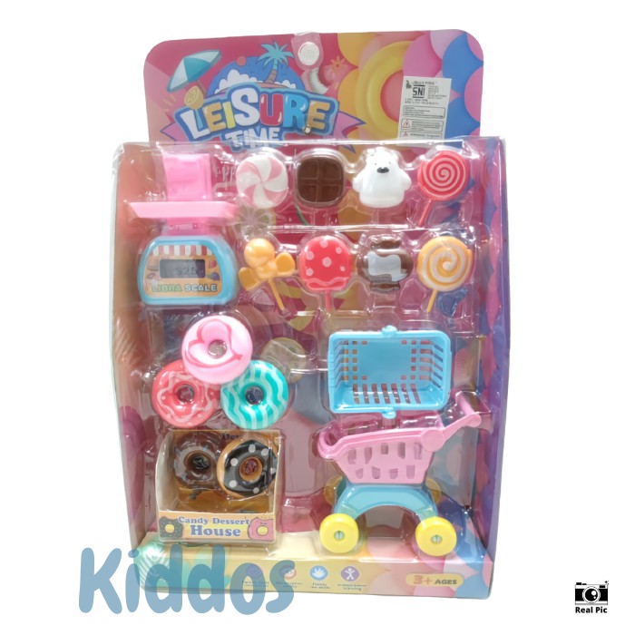 Mainan Supermarket Sweet Shop Donat Permen Lolipop