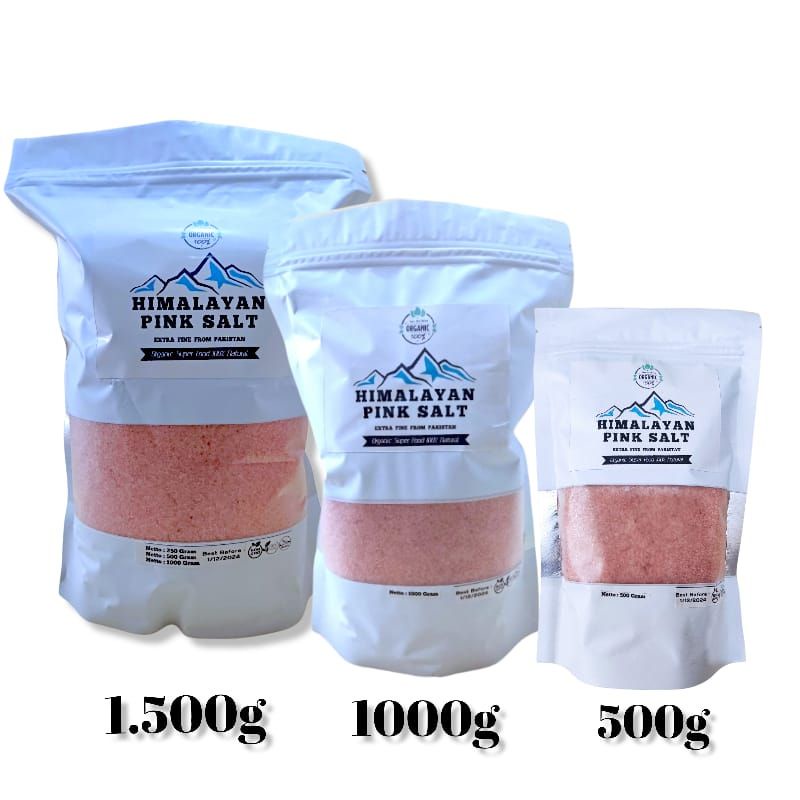 Garam Himalaya Pink Salt Organic//Original Premium Asli 500gr NON GMO