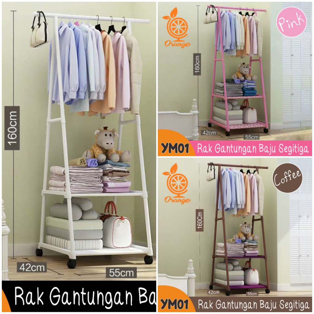 Rak Gantung / Triangle Stand Hanger / Rak Buku / Rak ...