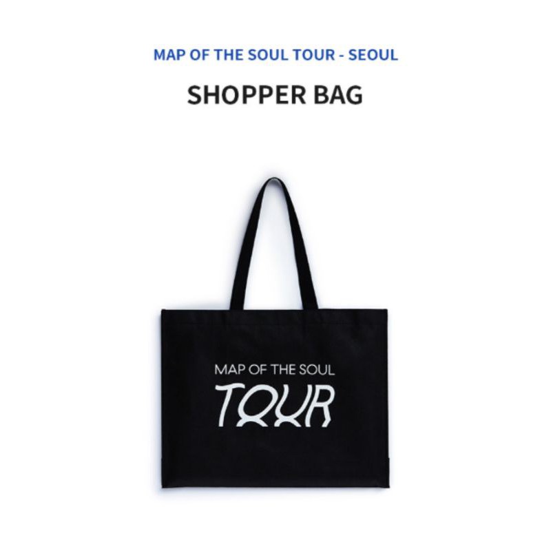 [READY STOCK] BTS MOTS: Map of the Soul Tour Seoul Edition Merch (MD) - Shopper Bag