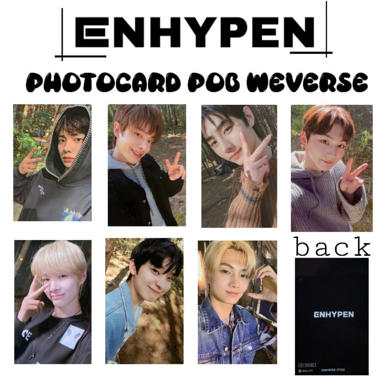 PHOTOCARD ENHYPEN UNOFFICIAL POB WEVERSE BENEFIT ENHYPEN UNOFFICIAL