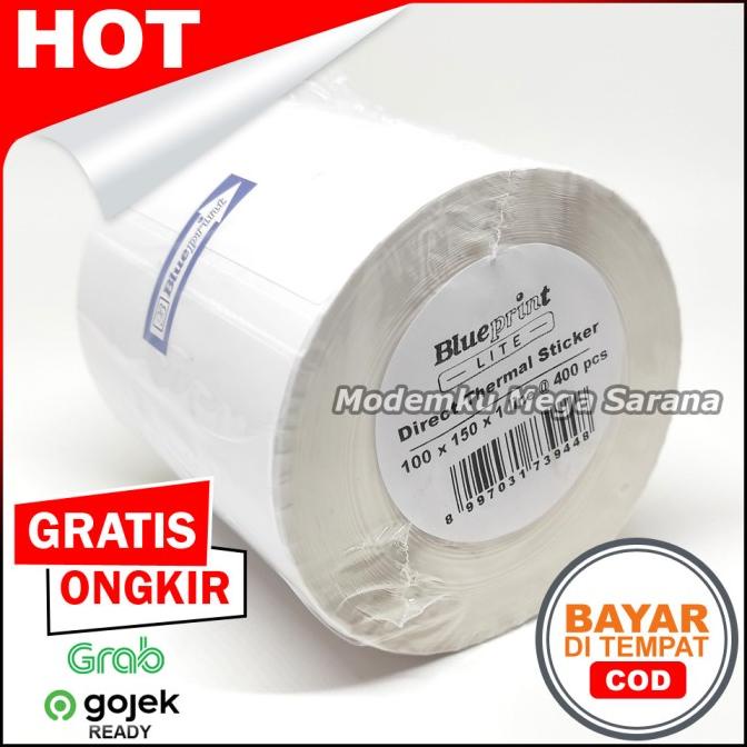 

langsung order saja] 400 Lembar - Kertas Direct Thermal Sticker Label Resi 100x150 mm