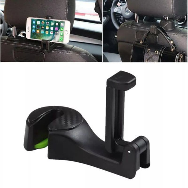 Car holder Hp Gantung Jok Mobil Dudukan Handphone Hangar Jepit JKT