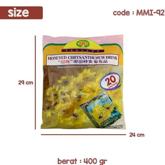

Obral Murah Minuman Serbuk Herbal Chryanthemum+Madu (Mmi-92)