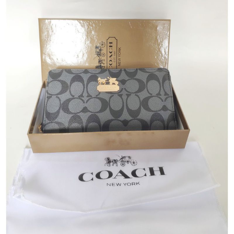 DOMPET wanita IMPORT COACH PANJANG SUPER FREE BOX