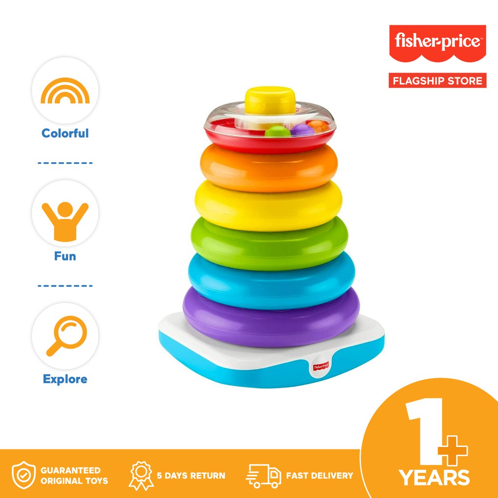 Fisher Price Giant Rock a Stack Mainan  Edukasi  Anak Bayi  