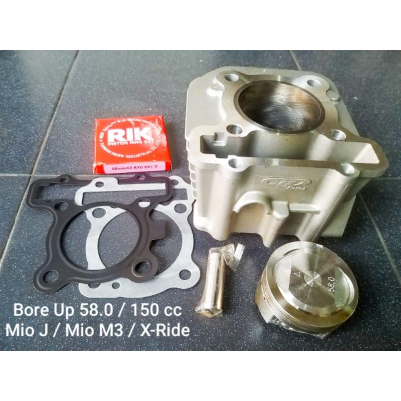 BLOK BORE UP KIT MIO/NOUVO/FINO KARBU &MIO J size 58mm, Size 58,5mm&57,5mm Mio karbu