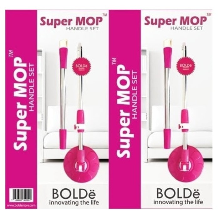 Refill Handle Set Gagang Tongkat Kepala Pel Pembersih Lantai Super Mop Supermop Bolde