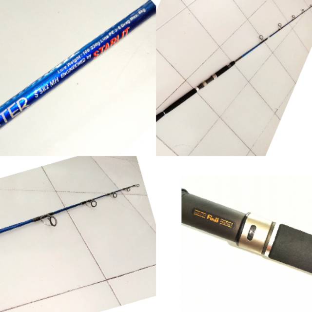 Joran jiging starlit blue Buster s582MH