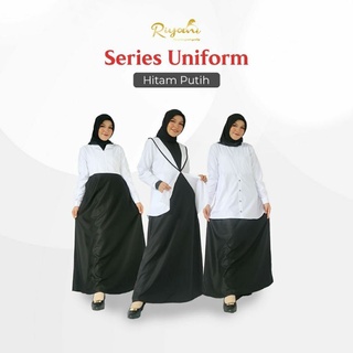 Gamis Dress Seragam Kantor Dinas Syar I Hitam Putih Pns Cpns Psh Asn Model Setelan Atas Bawah Shopee Indonesia