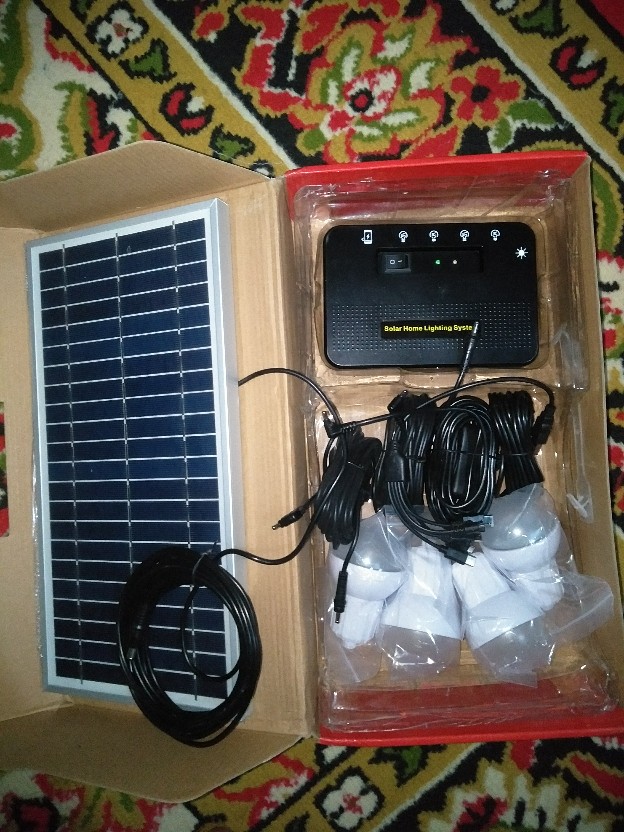 Solar Home Lighting Paket Solar Cell 4 Lampu 8wp Paket Solar Cell Lampu Sehen Tenaga Surya