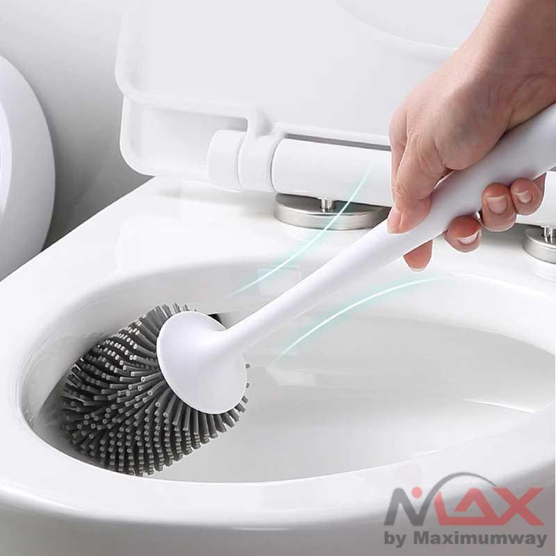 ECOCO Sikat Toilet WC Silicone Brush Wall Mounted - E2023 Warna Hitam