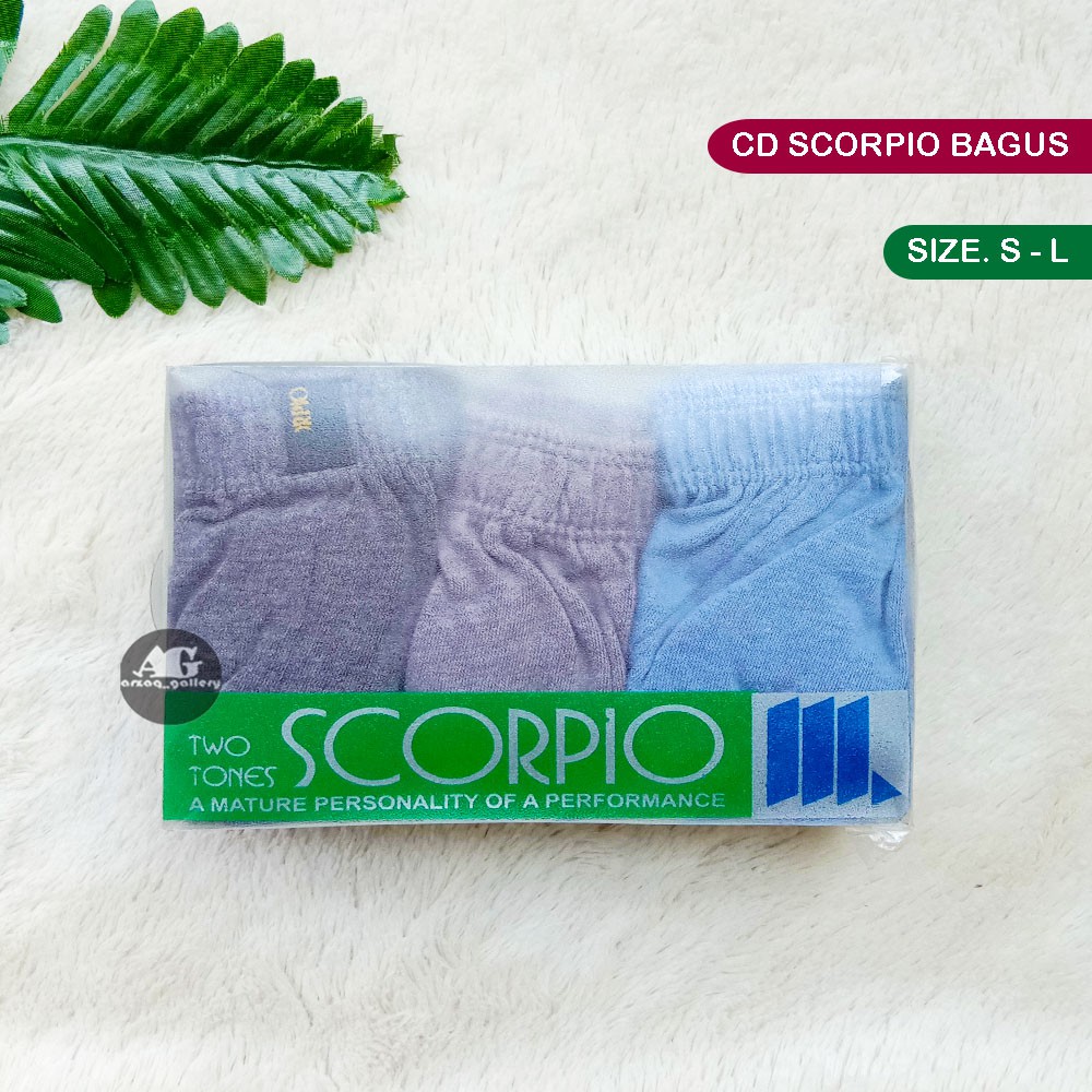 [3 Pcs] CD SCORPIO | Celana Dalam Pria Scorpio Mahal | cd pria dewasa