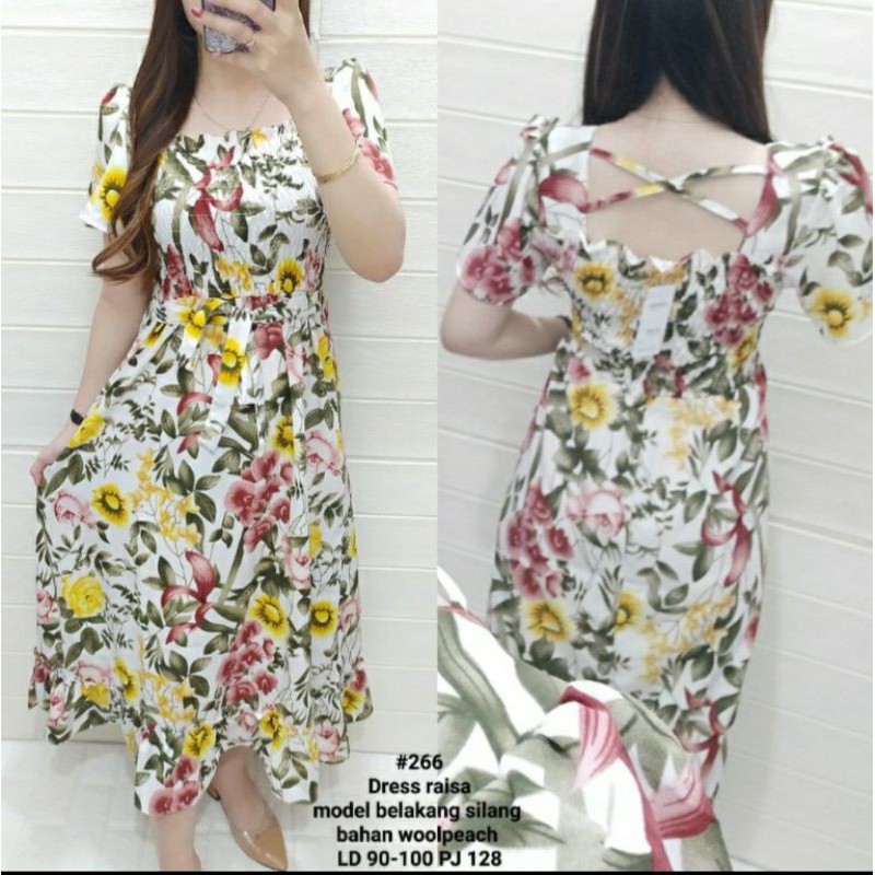 DRESS BUNGGA WOLLPEACH