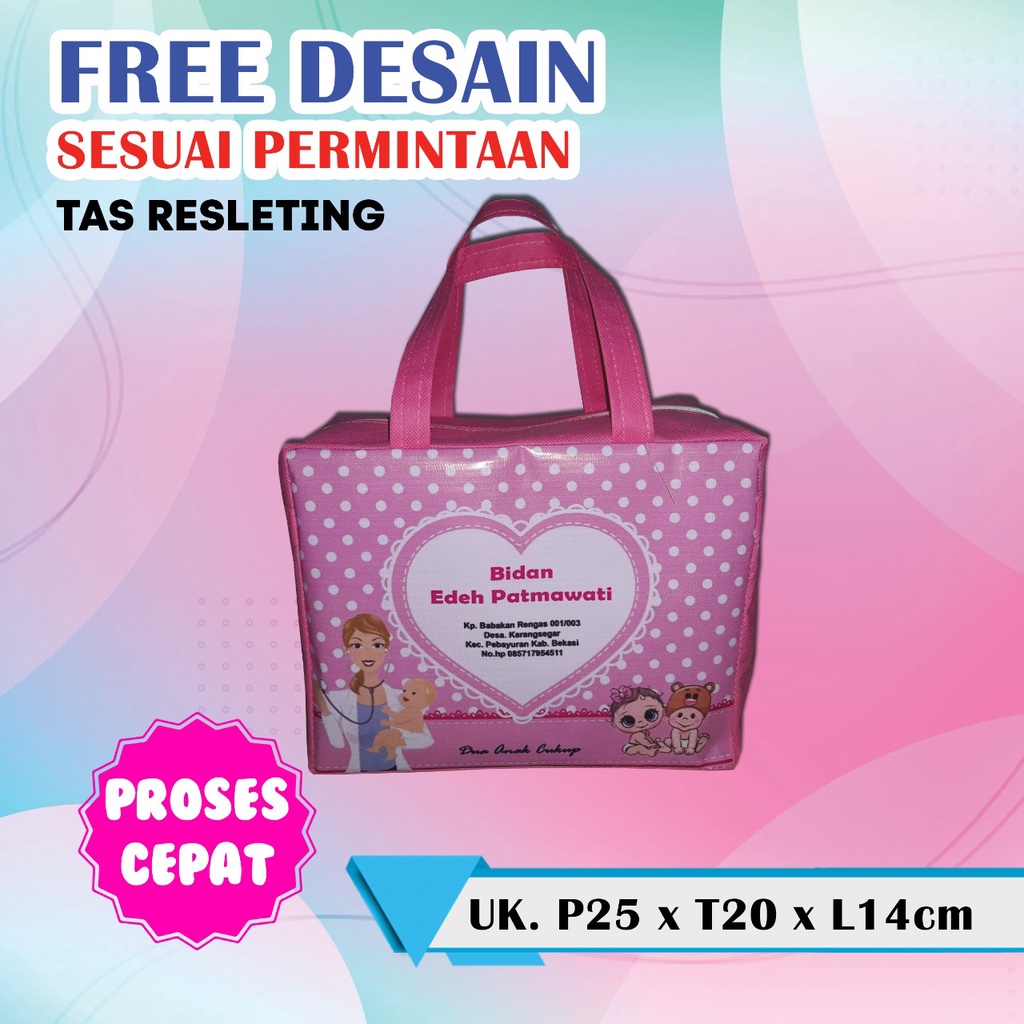 TAS SOUVENIR BIDAN BERSALIN KLINIK PRAKTEK MODEL RESLETING