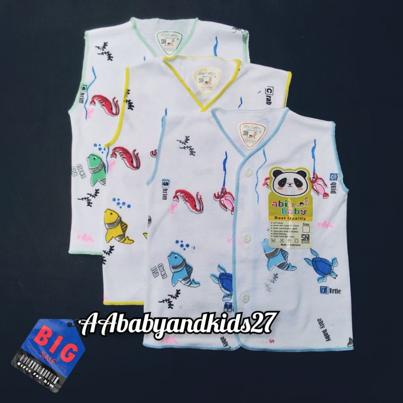 3PC BAJU BAYI ABIY BABY LENGAN KUTUNG-BAJU ABIY BABY LENGAN BUNTUNG-BAJU BAYI LEMBUT BBERKUALITAS