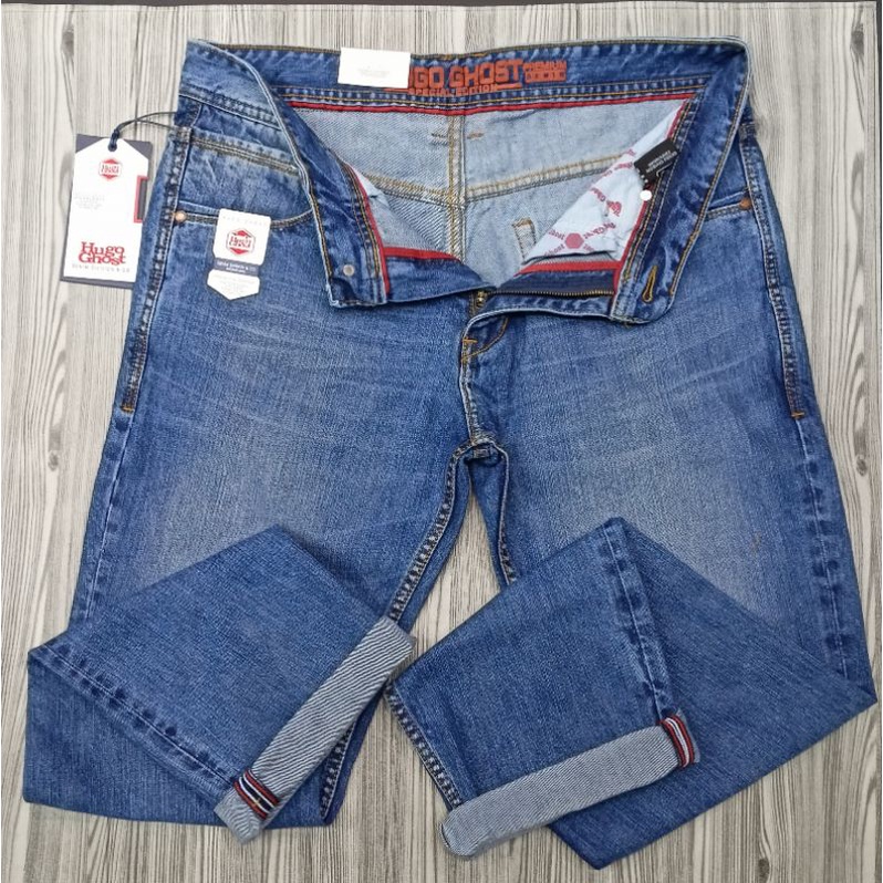 CELANA PANJANG JEANS PRIA 33_38 REGULER HUGOGHOST PREMIUM