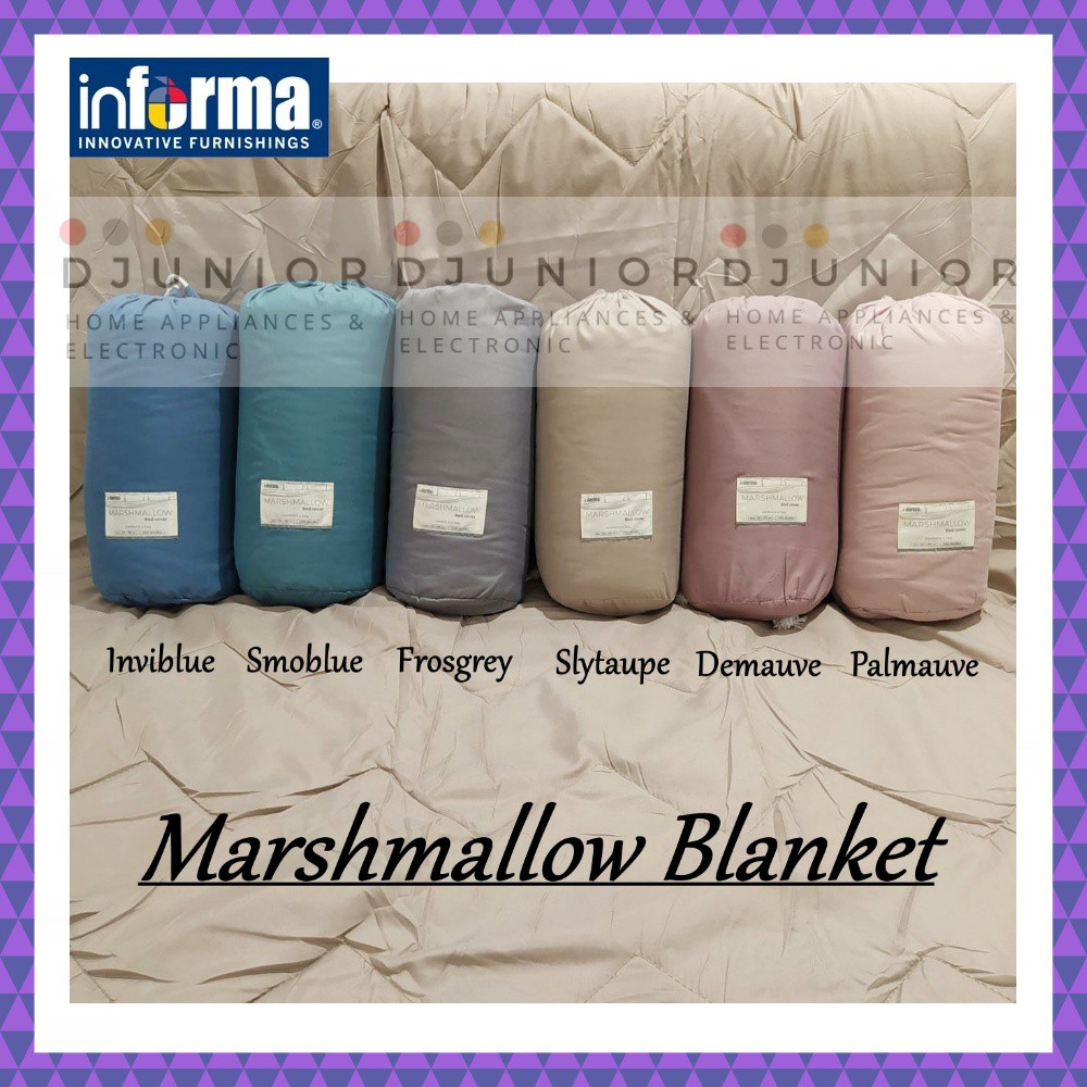 INFORMA - DOOTTO SELIMUT BEDCOVER 150x200 CM / BLANKET BED COVER MARSHMALLOW