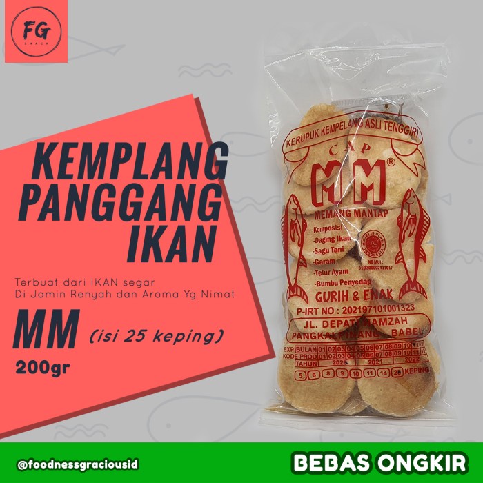 

TERBARU Kemplang Panggang Ikan MM 200gr