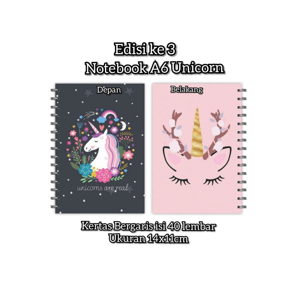 

Notebook Ukuran A6 Unicorn