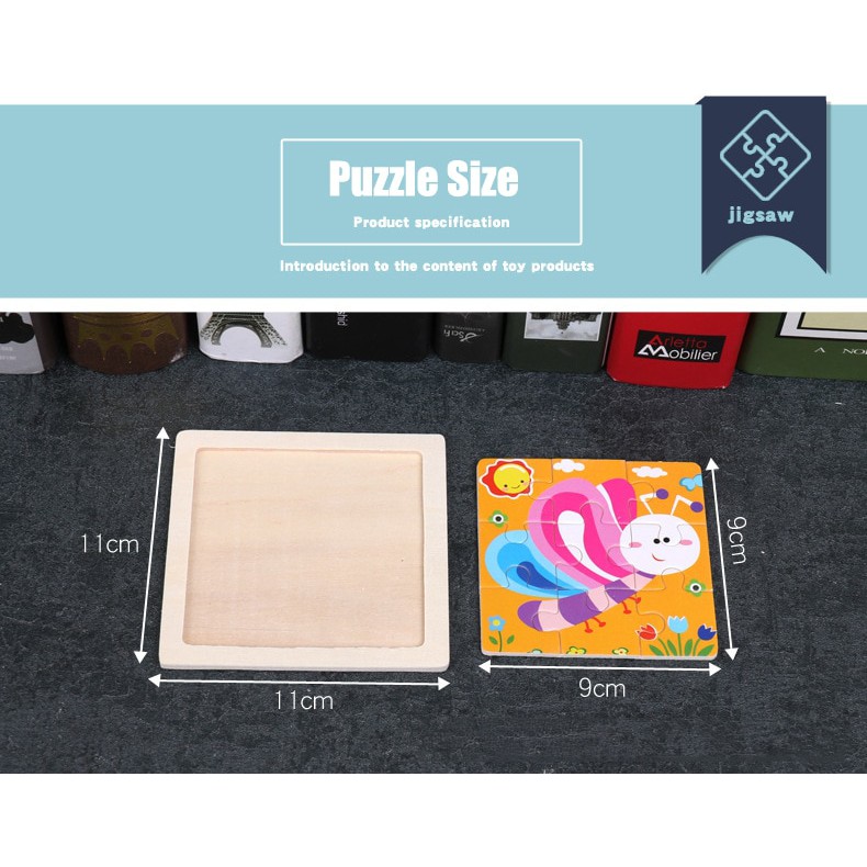 Mini Puzzle Kayu Jigsaw Puzzle Anak Puzzle Mainan Puzzle Mini Mainan Kayu Puzzle Murah Wooden Toys