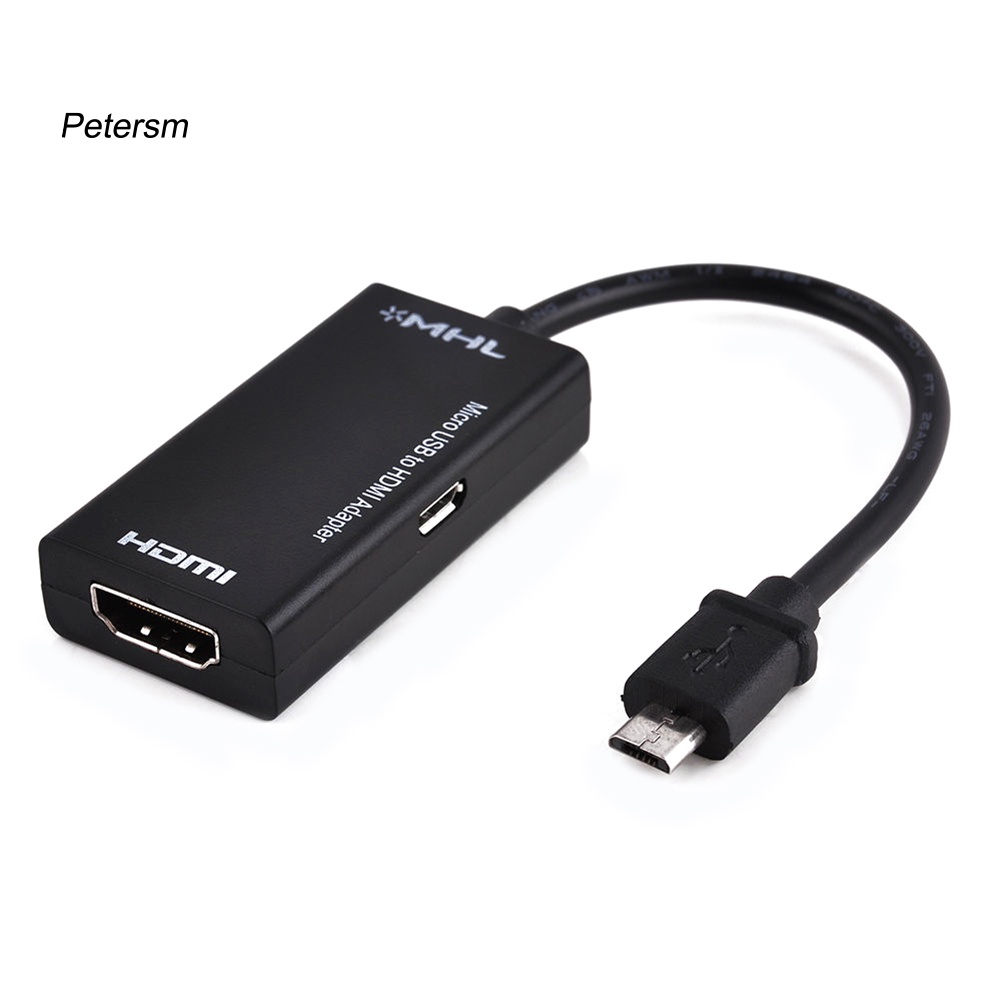 (Pt) S2 Mhl Adapter Konverter Micro Usb Ke Hdmi 1080p Untuk Android Samsung Huawei