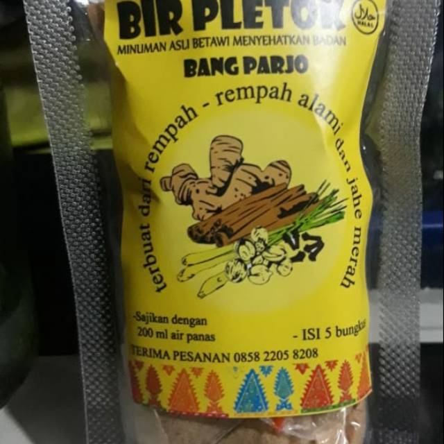 

Jamu / minuman Bir pletok khas Betawi mencegah korona