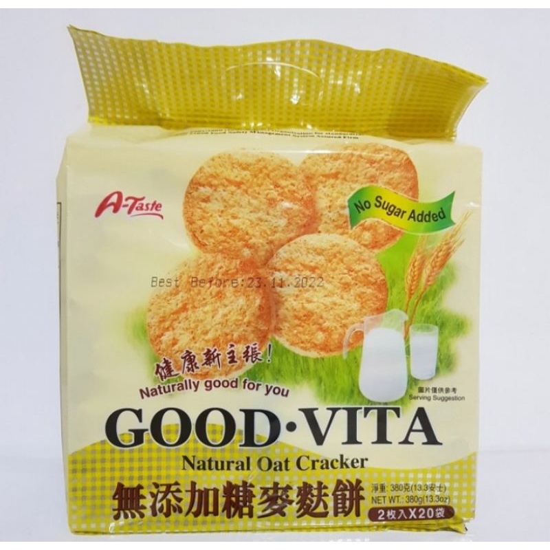 

A Taste Good Vita Natural Oat Cracker No Sugar