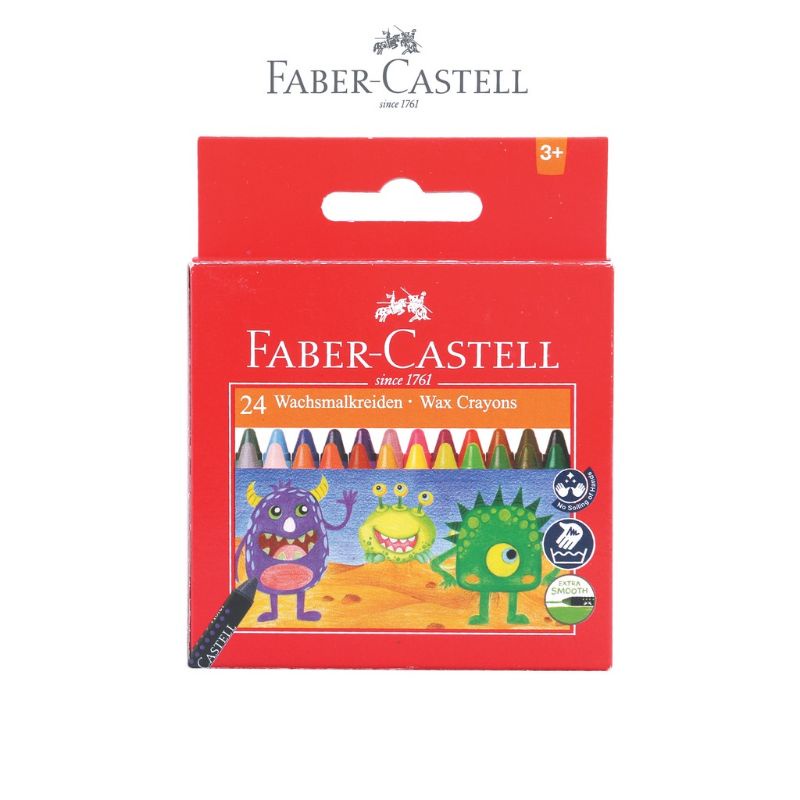

Wax Crayons Faber Castell 24 Warna Krayon Lilin