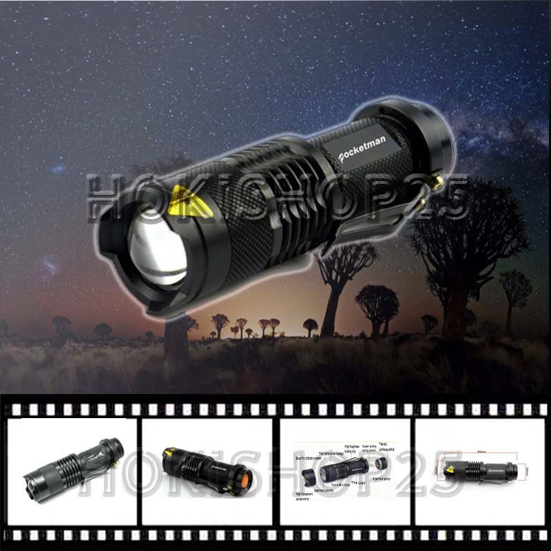 Senter Pocketman LED 2000 Lumens Senter Waterproof