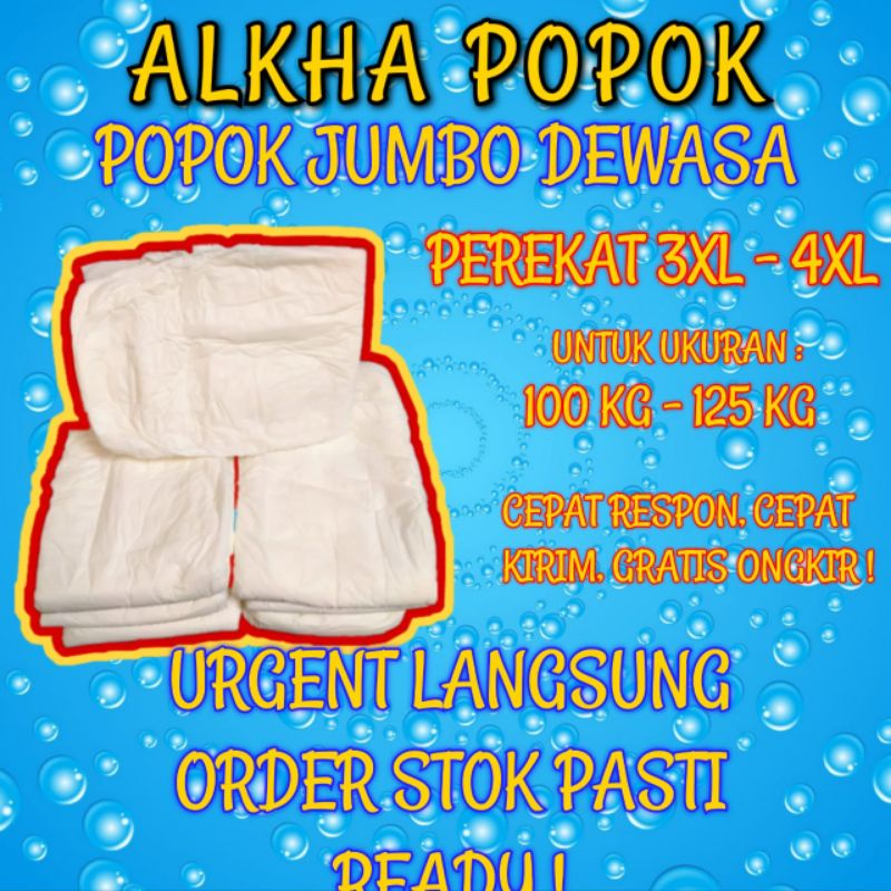 popok perekat dewasa jumbo XXXXL 4XL cuci gudang | adult diaper | popok besar