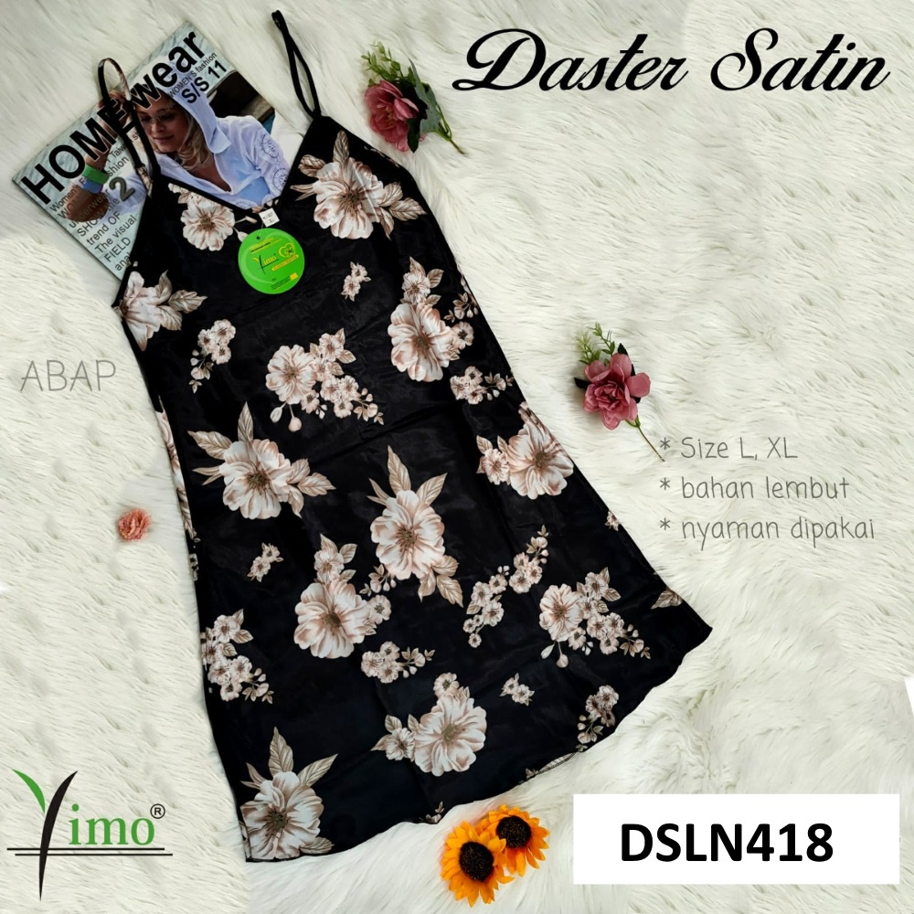 Daster Tanktop Satin - Baju Tidur Wanita - Baju Tanktop Santai - MURAH - IMPORT - KUALITAS BAGUS