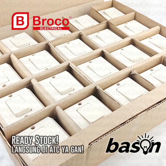 BROCO 16210 New Gee Single Switch Outbow - Saklar Tunggal