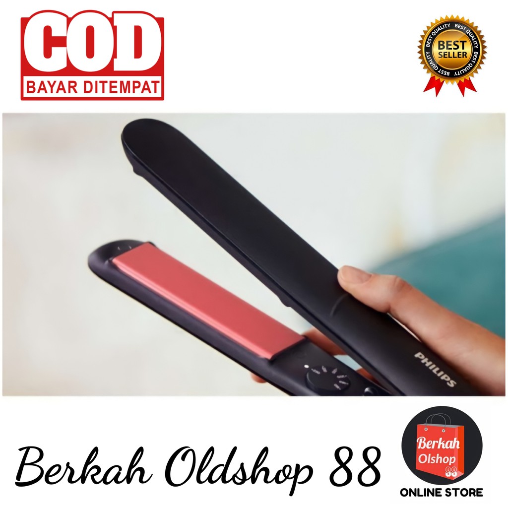 BERKAH OLDSHOP 88 - ORIGINAL PHILIPS BHS376/00 Keratin Ceramic Hair Straightener BHS376